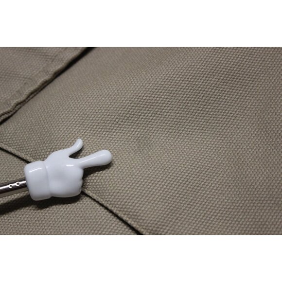 Duluth Trading men's duck canvas fleece lined long chore utility coat M - Picture 11 of 16